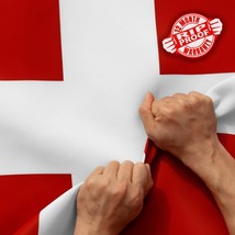 Anley Rip-Proof Double Sided 3-Ply Denmark Flag 3x5 Ft Danish Dane Natio... - £17.08 GBP