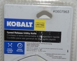 Kobalt 0607963 Speed Release Utility Knife Includes 11 Blades Black image 2