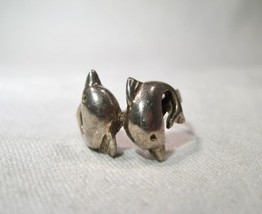 Vintage Sterling Silver Dolphin Ring Size 6 K130  - $48.51
