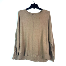 Alfani Womens XL Light Brown Seam Front Long Sleeve Sweater NWT BP55 - £21.98 GBP