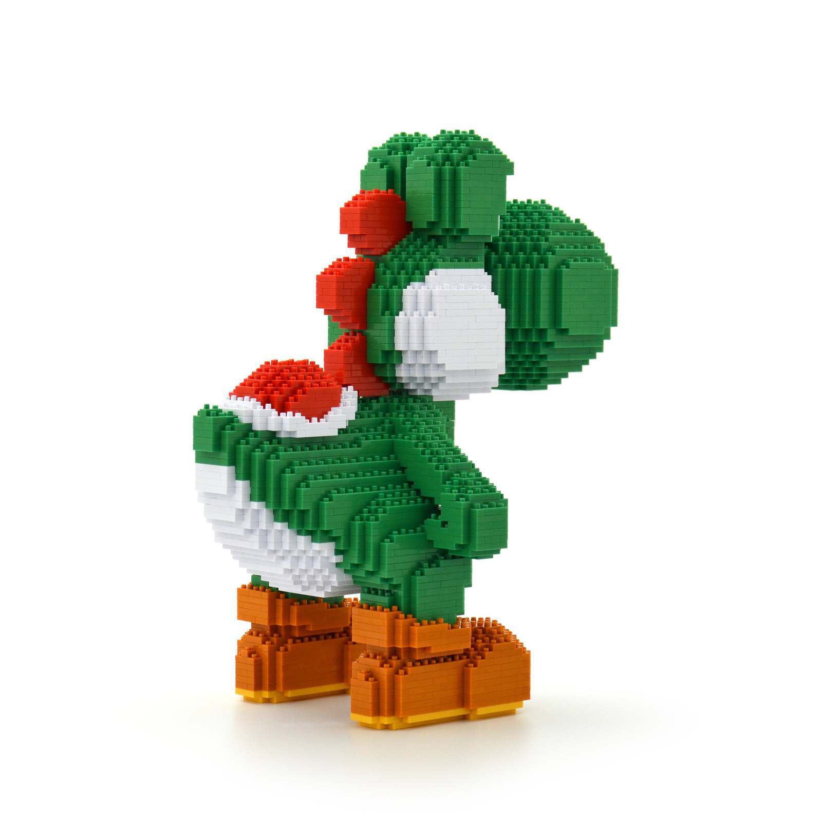 Yoshi (Super Mario) Brick Sculpture (JEKCA Lego Brick) DIY Kit Item image 2