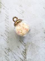 Glass Charm Pendant Glass Globe Star Charm Glass Ball Pendant Crystal Ba... - €1,35 EUR
