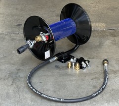 Pressure Washer Hose Reel W/ Lead Hose for 3/8&quot;NPT X100ft 4000PSI Retrac... - $89.99