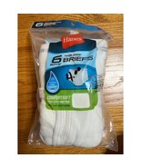 6 Pairs Hanes Boys Tagless Briefs White Small New in Package - $167.73 MXN