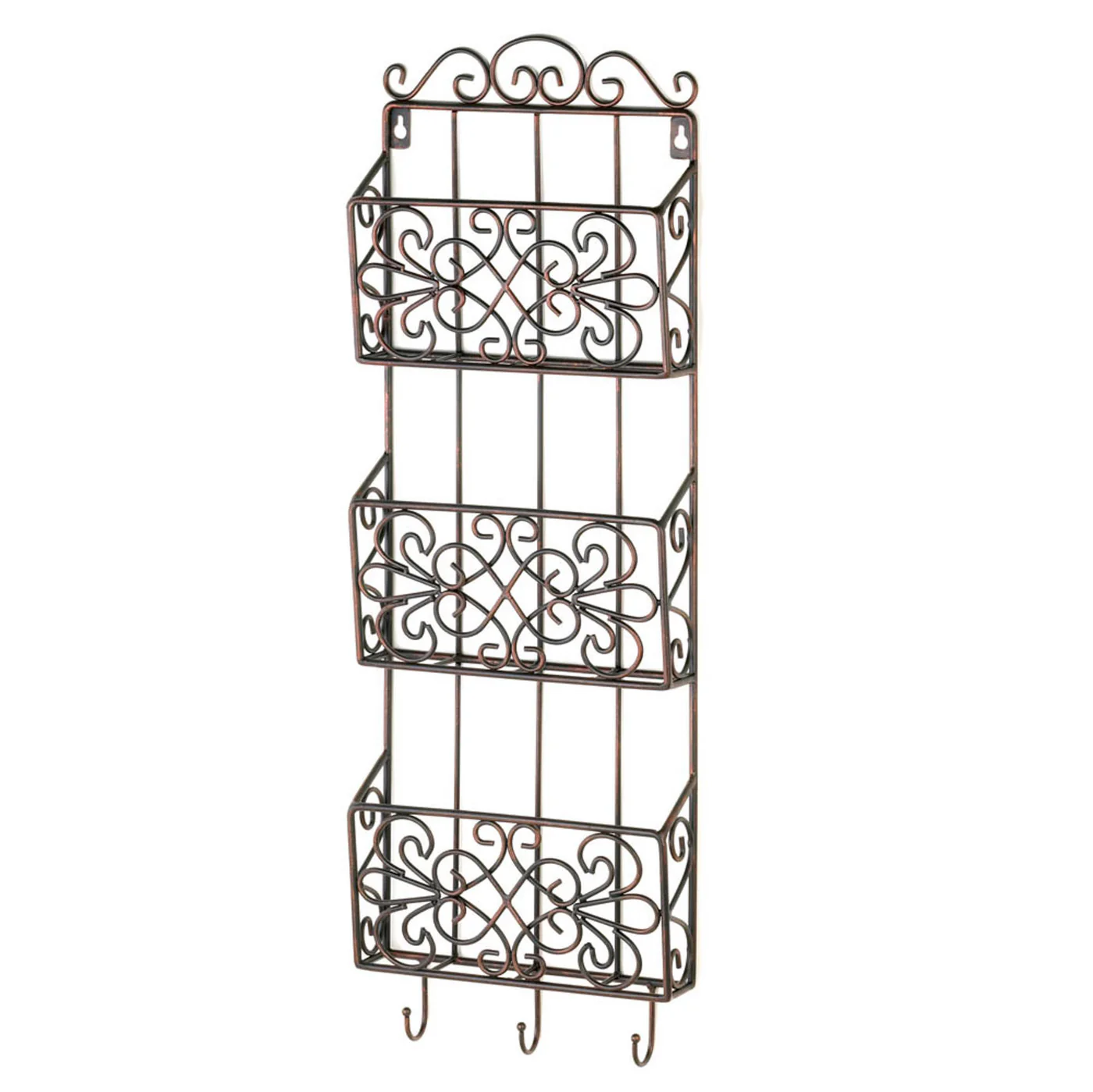 Vintage Charm Triple Wall Rack - $1,063.02 MXN