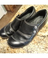 Clarks Bendables Ashland Alpine 62637 Slip On Black Leather Flat Shoes S... - £30.36 GBP