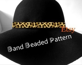 Delica beads Hatband Loom Pattern No143 - Band for Cowboy Hat - Inspired... - £3.16 GBP
