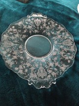 gorgeous glass decorative serving platter 13&quot;  - £102.25 GBP