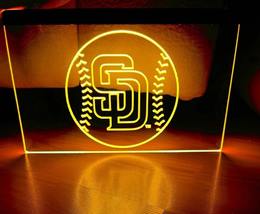 San Diego Padres Illuminated Led Neon Sign Home Decor, Room, Artful Lighting - £20.77 GBP+