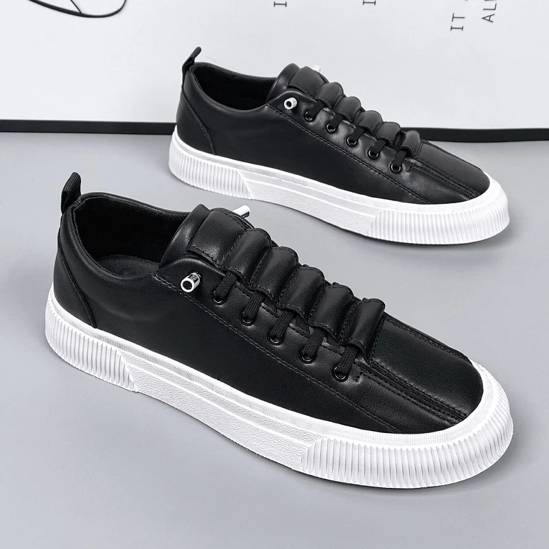 Fashionable and Lightweight White Man Trendy Shoes 2024Q Autumn New Men Casual S - £156.58 GBP