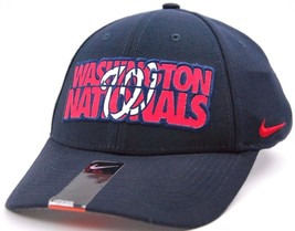 Washington Nationals Nike MLB Baseball Verbiage Legacy 91 Swooshflex Cap Hat - £17.81 GBP