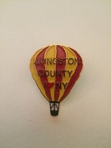 Livingston County I Heart NY Hot Air Ballon Festival metal enamel lapel Pin - $267.29 MXN