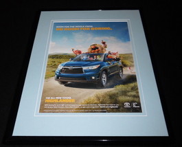 2014 Toyota Highlander / Muppets Framed 11x14 ORIGINAL Advertisement - $34.64