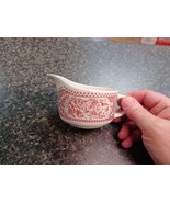 Vtg 1965 Royal Ironstone Memory Lane Red &amp; White Creamer Replacement - $273.16 MXN