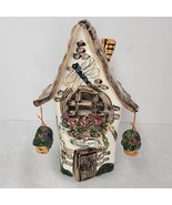Blue Sky Clayworks Tealight House Heather Goldminc DRAGONFLY WELCOME FRI... - $39.59
