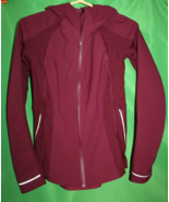 Lululemon Cranberry Red Athletic Hooded Jacket Size Women&#39;s 4 - £124.55 GBP