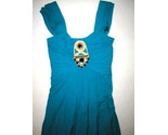 New NWT Ocean Blue Temperley London Dress Womens 12 Evening Gown Jewels Silk Emb - $3,362.04