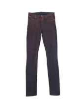 HELMUT LANG Womens Jeans Skinny Fit Stylish Denim Burgundy Size 27W D07HW215 - £114.83 GBP
