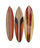32 In Hand Carved Painted Wooden Surfboard Wall Hanging Decor Beach Art ... - £93.44 GBP