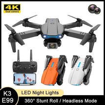 New Mini Drone E99 4k Wifi Hd Camera Fpv Foldable Rc Aerial Photography Quadcopt - £54.30 GBP+