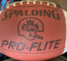 Vintage Spalding CFL Canadian Leather Football BALL Pro-Flite CFL Endorsed - $56.81