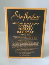 1 Bar Shea Moisture African Black Soap - Eczema Therapy Bar Soap - 5 OZ - NEW - £11.85 GBP
