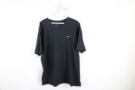 Vintage Nike Mens Large Faded Loose Fit Travis Scott Mini Swoosh T-Shirt Black - £34.84 GBP