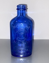 Cobalt Blue Milk of Magnesia Bottle 1906 K-929 - £13.55 GBP
