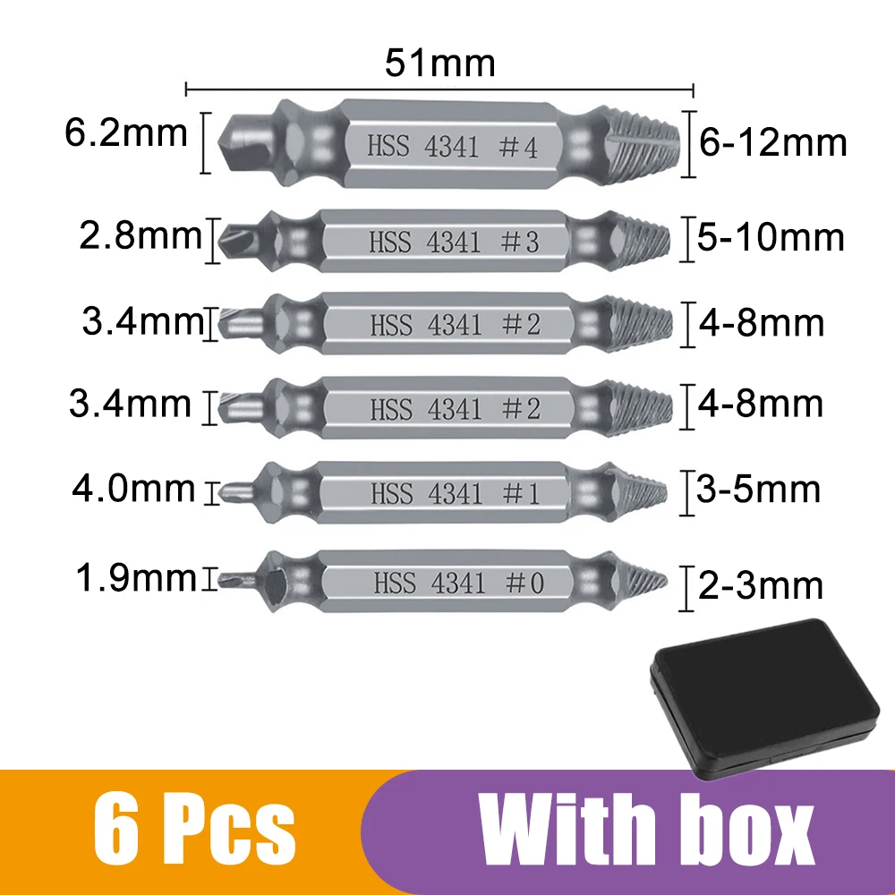 Damaged Screw Extractor Drill Bit Set St Screw Remover Demolition Tool S... - $163.87