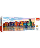 Panorama 1000 Piece Jigsaw Puzzles, Groningen, Netherlands, Colorful City View - $31.99