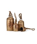 Vivanta Decorative Cow Bells with Jute Hanging Rope, Bells for Door &amp; Do... - £43.20 GBP