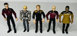 1993-94 PLAYMATES STAR TREK NEXT GENERATION LOOSE ACTION FIGURES LOT (5) - $19.15