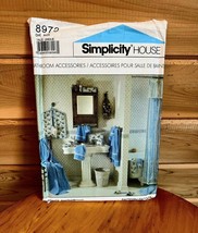 Simplicity Vintage Home Sewing Crafts Kit #8973 1989 Bathroom - $9.99