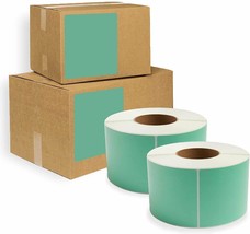 4000 Zebra Eltron Direct Thermal Shipping Labels 4x6 Green 3-Core - £168.23 GBP