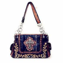 Premium Western Suede Leather Women&#39;s shoulder handbag in 2 colors. (Sue Grey Cr - £34.81 GBP