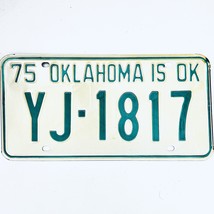 1975 United States Oklahoma Oklahoma County Passenger License Plate YJ-1817 - €11,20 EUR