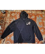 Hoodie MTV XXL Black Hoodie Graphic Print Skeleton Flowers On Back Pink - $533.16 MXN