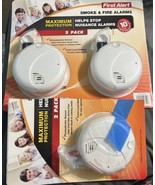 First Alert Smoke &amp; Fire Alarms 540004 Maximum Protection 3 pieces NEW S... - $40.64 CAD