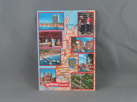 Vintage Postcard - Netherlands Map with Images - Sleding - $20.53 CAD