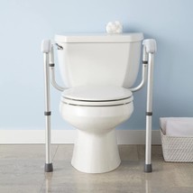 AW Adjustable Toilet Safety Frame Rail 375lbs Grab Bar Bathroom Support ... - $63.99