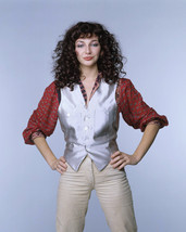 Kate Bush studio pose 1980's in silver waistcoat & red shirt 16x20 Canvas Giclee - $69.99