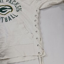 Green Bay Packers Touch by Alyssa Milano Vintage Women M White Hoodie Sweatshirt image 12