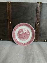 Vintage Historic Mount Vernon Pink Plate, made in Stafford England  - £15.98 GBP
