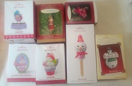 hallmark keepsake christmas ornaments Daughter Set Of 7 - £21.74 GBP