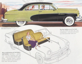1950s Ford Crestliner Green &amp; Black Advertising Print Ad 9.5&quot; x 12.5&quot; - $13.99