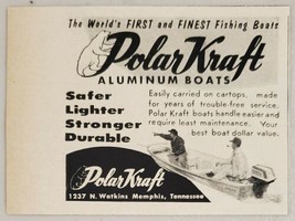 1960 Print Ad Polar Kraft Aluminum Boats Made in Memphis,Tennessee . - £7.10 GBP