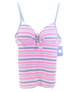 New Cayo De Agua Womens Bikini Top Multicolour Stripe Size 6 Swim Bathin... - £18.75 GBP