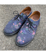 Dr. Martens 1461 Oxford Denim Floral Bouquet 3-Eye Lace Shoes 15016 US 7... - £62.15 GBP