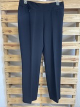 Investments Black Flat Front Dress Slacks Woman&#39;s Size 12R Careerwear KG JD - $280.41 MXN