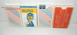 Vintage Airline Playing Cards New &amp; Pre-Owned American Airlines Braniff British - £13.36 GBP